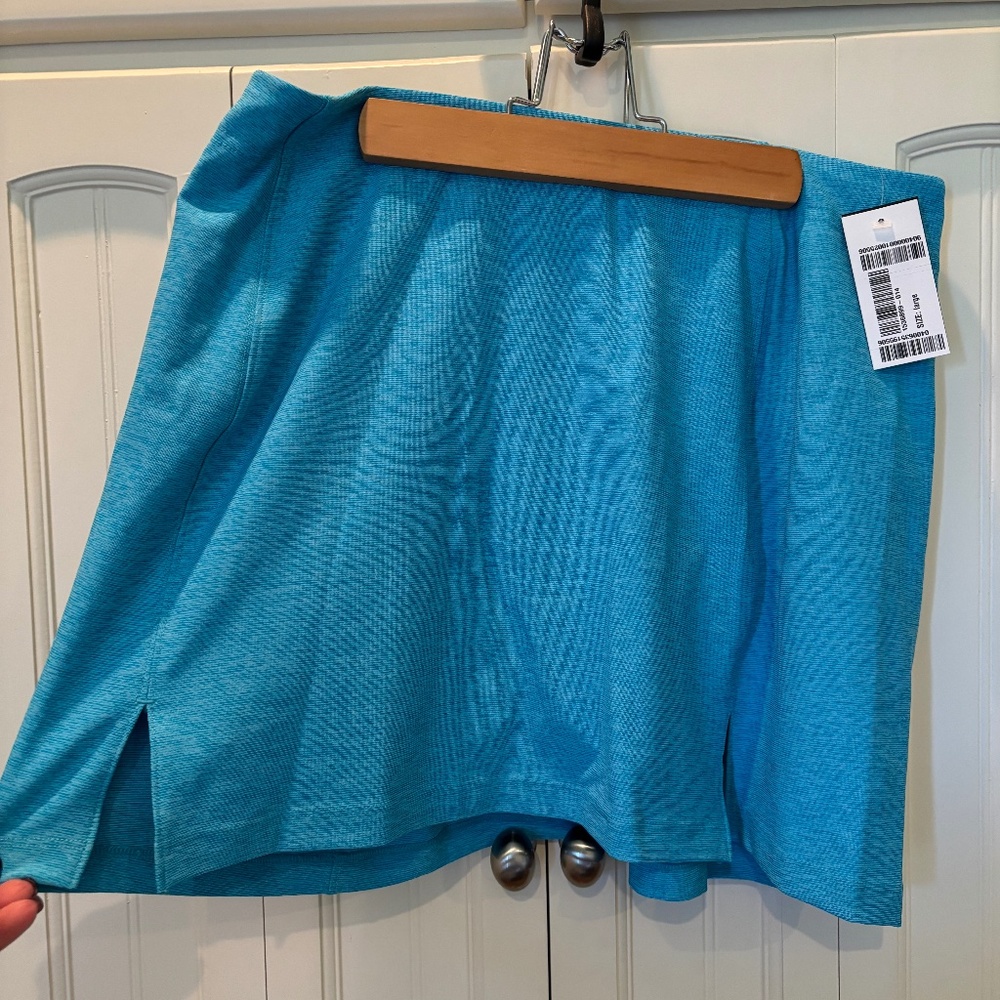Outdoor Voices teal skort L NWT